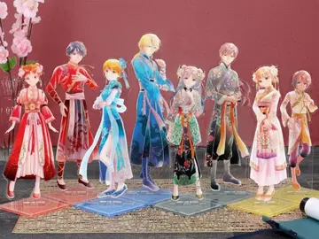 환상게임 일격 컬렉션 특대형 아크릴 스탠드 컴플리트 세트