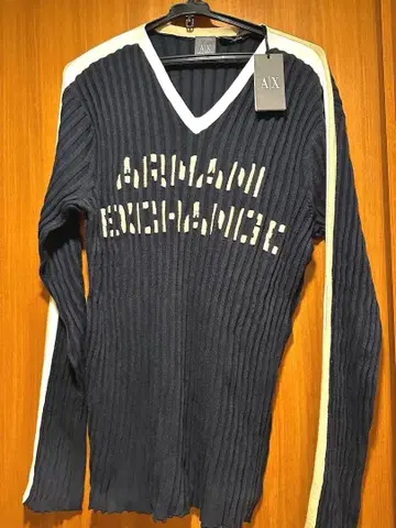 Armani Exchange 네이비 리브 니트! 택 포함 새상품
