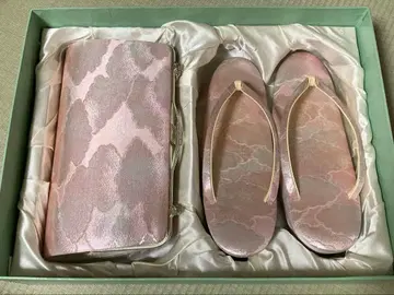 새상품급 일본 의류용 조리와 백 핑크