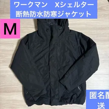 가격 인하 워크맨 X쉘터 단열 방수 방한 자켓 후드 있음 블랙 M