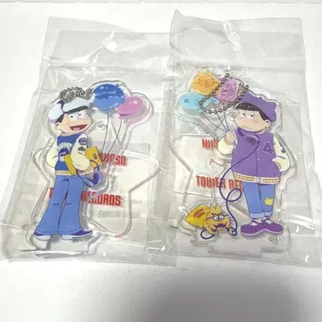 오소마츠 6쌍둥이 타워 레코드 카라마츠 이치마츠 아크릴 스탠드 2개 세트