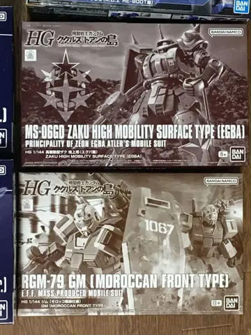 HG MS-06D 자쿠 & RGM-79 GM 세트
