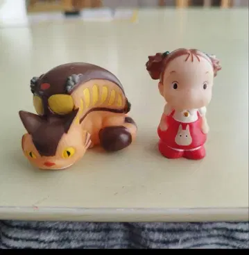 고양이 버스와 메이 피규어 2개 세트 손가락 인형