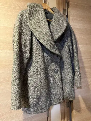 JURIANO JURRIE 보아풍 코트 그레이