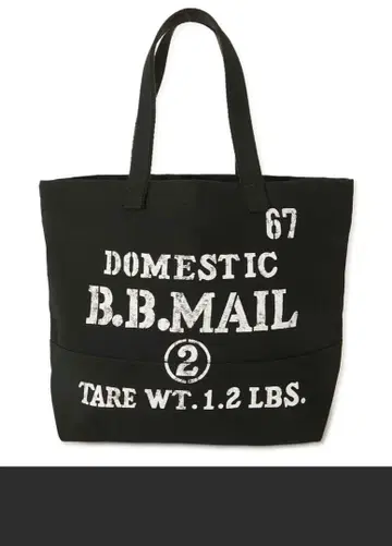 폴리에스테르 캔버스 B.B.MAIL 토트백