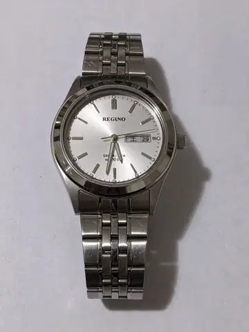 솔라 시계 시티즌 REGUNO 쿼츠 손목시계 실버