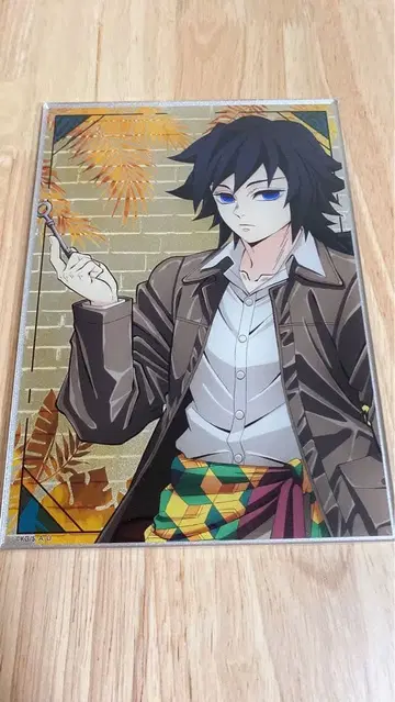 귀멸의 칼날 덴보파크 가라퐁 A상 메탈릭 보드 토미오카 기유