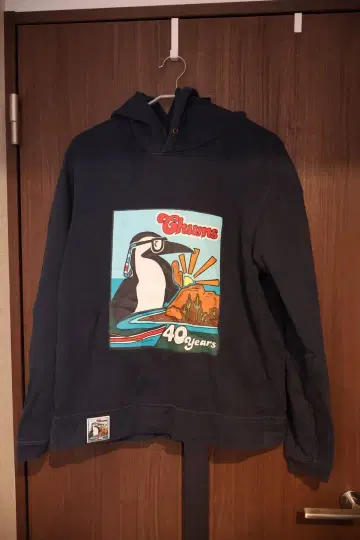 [ 한정품 ] CHUMS 참스 40주년 기념 후드티 네이비 L 사이즈