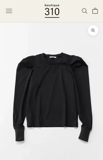 [ boutique310 ] 버블 롱 T ( 블랙 새상품 )