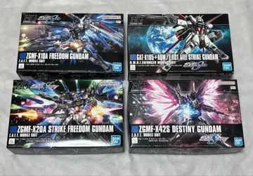 반다이 HG 프리덤 데스티니 에일 스트라이크 4종 세트