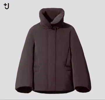 유니클로 +j 하이브리드 다운 자켓 wine