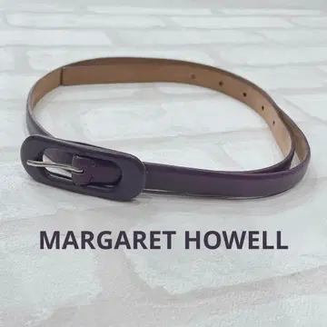 마가렛호웰 MHL 벨트 이탈리아제 천연 가죽 퍼플