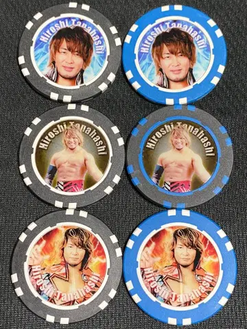 신일본 프로레슬링 타나하시 히로시 코인 컬렉션 6장 세트