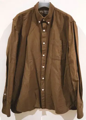 MUJI 무인양품 브라운 버튼 다운 셔츠 XL Men's