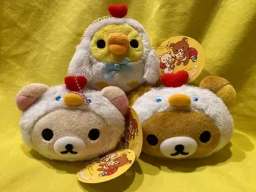 리락쿠마 닭 봉제 인형 동전 지갑 지갑 소품함 산엑스 경자년 새