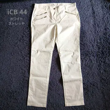 iCB 아이씨비 44 화이트 캐주얼 팬츠 빅 사이즈