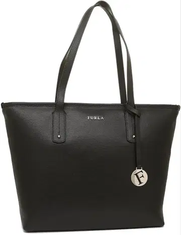 훌라 토트백 블랙 가죽 오피스 입학식 졸업식 취업활동