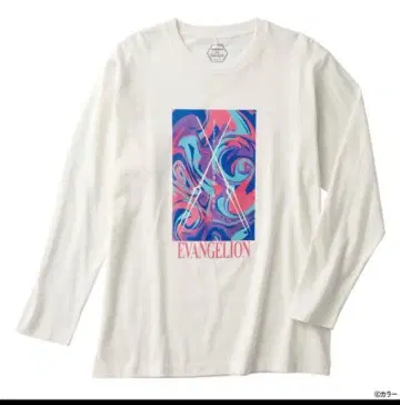 미사용 새상품 에반게리온 긴팔T셔츠 롱기누스 화이트 L