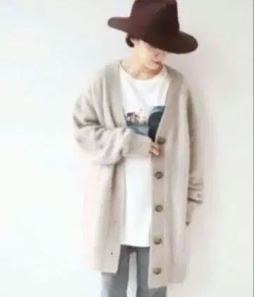 플라주 plage 퍼 가디건 베이지 클리닝 완료