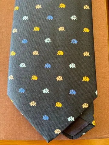 새상품 JIM THOMPSON 실크 넥타이 네이비