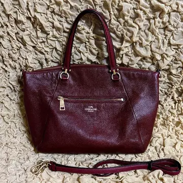 컨디션 최상 버건디 가죽 2웨이 숄더백