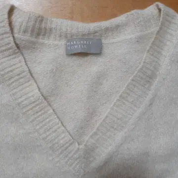 마가렛호웰 얇은 소재 스웨터 캐시미어 혼방 베이지