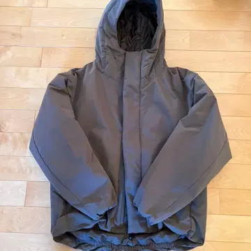 무인양품 워셔블 솜 후드 자켓 브라운