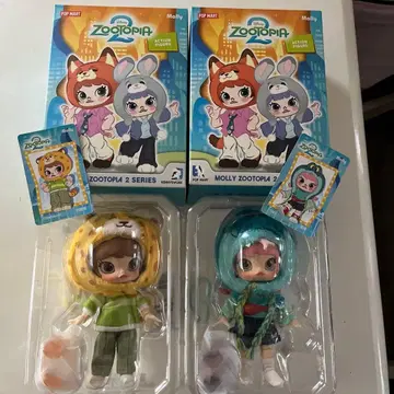 POP MART MORRY 주토피아 2 액션 피규어 2개 세트