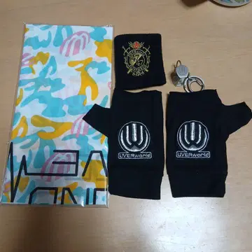 LIVERworld 은색 그로브 세트 굿즈 모음