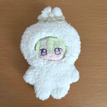 인형 옷 화이트 토끼 리본 펄 언제나 인형 코스튬