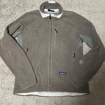 카키 플리스 자켓 풀 집업