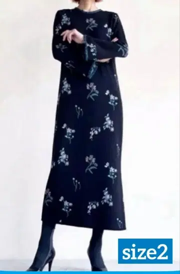 Mame Floral Jacquard Knitted Dress size