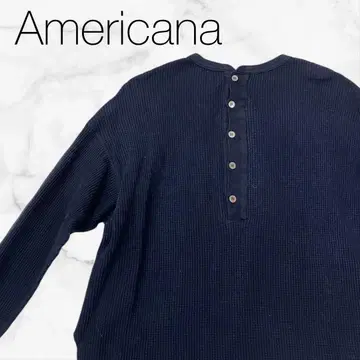 [아메리카나] 코튼 긴팔 셔츠 블랙 100%