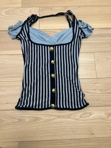 d.i.a 스트라이프 T셔츠 정품 레어 헤이세이 갸루 y2k GAL