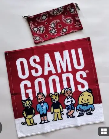 오사무 굿즈 파우치 & 미니 타월 2종 세트 미사용 새상품