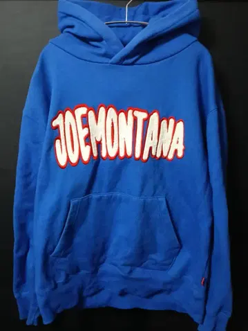 JOE MONTANA OGSH9 후드 부착 후드티 파랑 상료 자수 XL