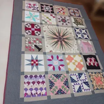 침대 커버 패치워크 퀼트 핸드메이드