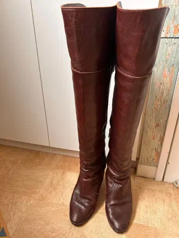 DIANA (다이애나) 천연 가죽 롱 부츠 브라운 24cm