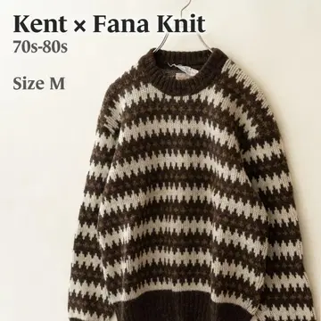 70s-80s Kent x Fana Knit 노르웨이산 울 스웨터 M