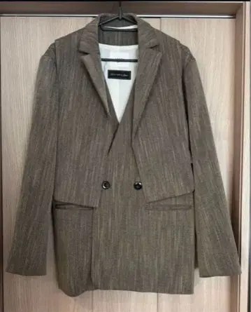 AMERI 테일러드 자켓 그레이쉬 베이지