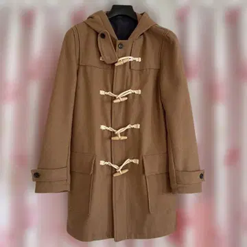 [ BROWNY ] 더플 코트 브라운 후드 부착