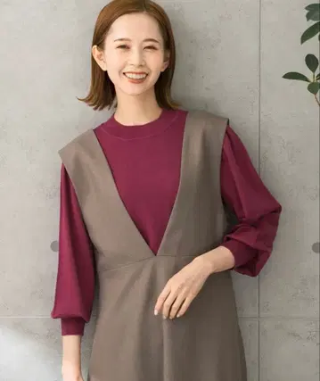 어반리서치 로쏘 2022AW 메리노울 혼방 퍼프 슬리브 리브 니트