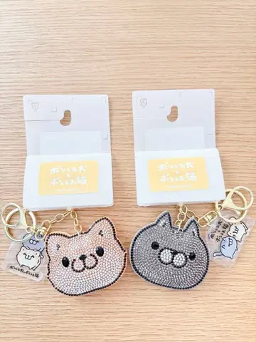 LINE 캐릭터 본레스 강아지와 본레스 고양이 키참 키링