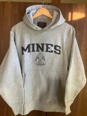 Champion 리버스 위브 Mines 후드티 M 사이즈 그레이