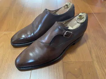 [ 새상품급 ] 카르미나 싱글몽크 UK6.5 E 상당 다크 브라운