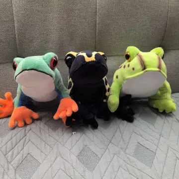 개구리 봉제 인형 3종 테이크오프