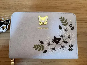 와치필드 베베다얀 접이식 지갑 꽃 자수 안개꽃 그레이 미사용