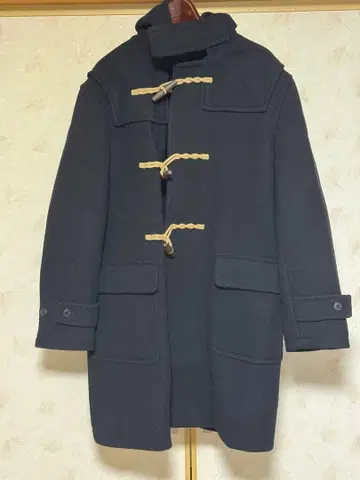 유니클로 울 블렌드 더플 코트 블랙 사이즈 L 택 없음 미착용