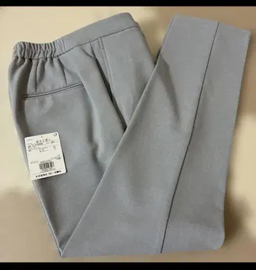 새상품급 PLST 플라스테 폴리레이온 스틱 팬츠 라이트 그레이 M