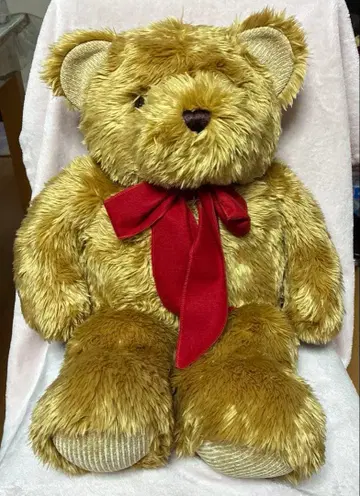 곰돌이 빅 봉제 인형 빨간색 리본 포함